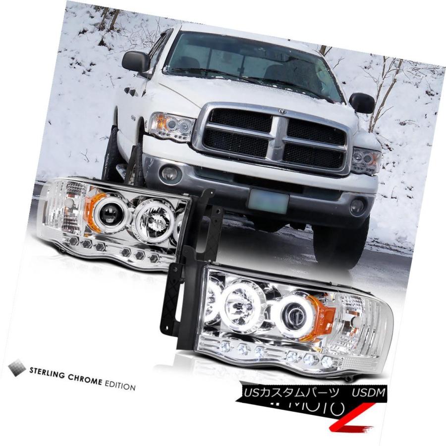 テールライト CCFLプロジェクターヘッドライト+ LED第3ブレーキ/テールランプ+フォグライト02-05 Dodge RAM CCFL Projeの画像