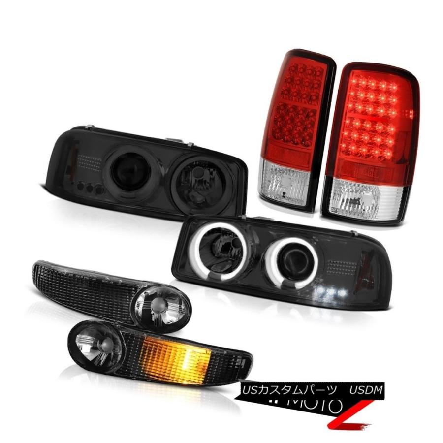 テールライト CCFL Haloヘッドライトパーキング信号バンパークロームLED灯台2000-2006ユーコン CCFL Halo Headlight