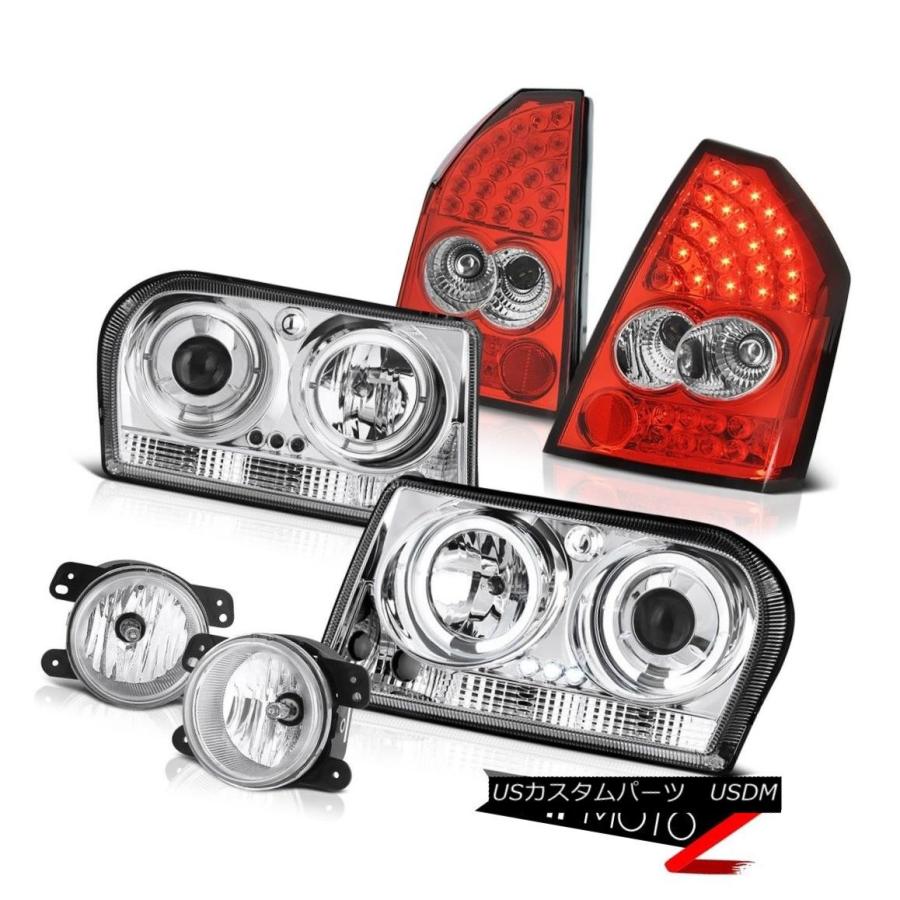 テールライト 2005-2007 Chrysler 300 3.5L Halo LEDヘッドライトBright L.E.D Taillamps Gla