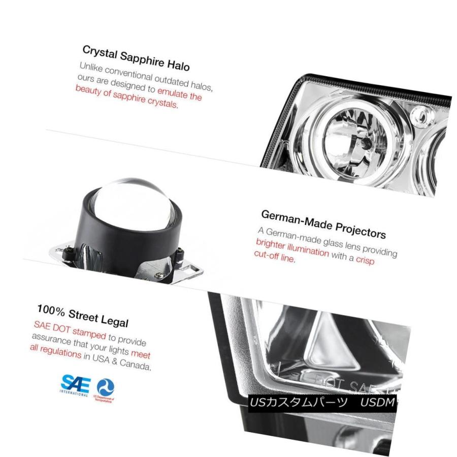 テールライト 2005-2007 Chrysler 300 3.5L Halo LEDヘッドライトBright L.E.D Taillamps Glaの画像