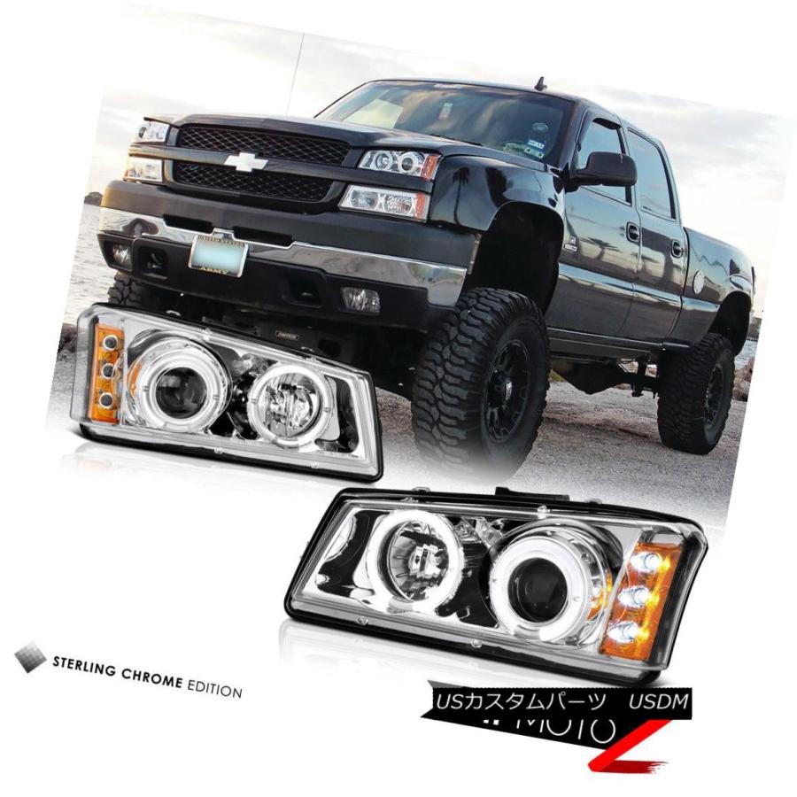 テールライト クロムプロジェクターヘッドランプターンシグナルLEDブレーキテールライト2003-2006シルバラードWT Chrome Projectの画像