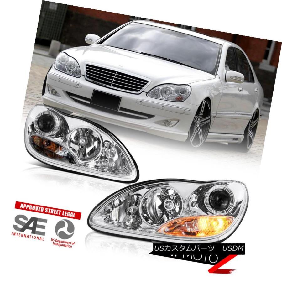 テールライト 2000-2006 M-Benz S-Class W220「ファクトリースタイル」LEDテールライトクロームヘッドライト 2000-20の画像