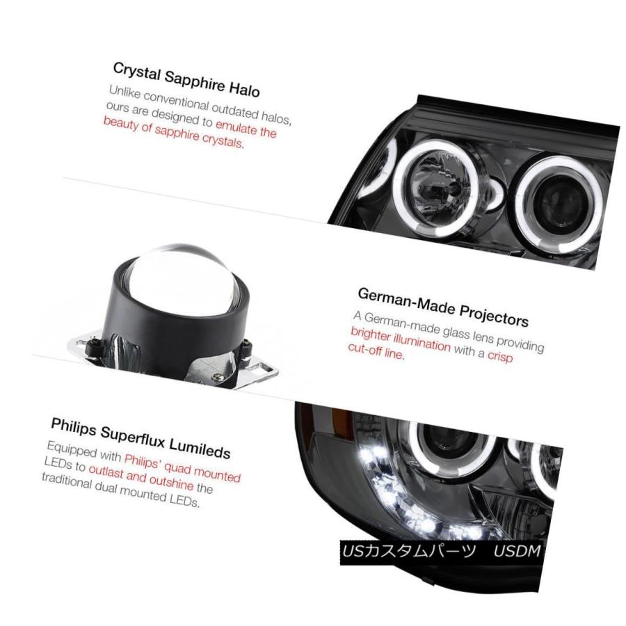 テールライト ティンテッドプロジェクターヘッドライトLEDブレーキライトクロムフォグ2005-2011 Tacoma PreRunner Tintedの画像