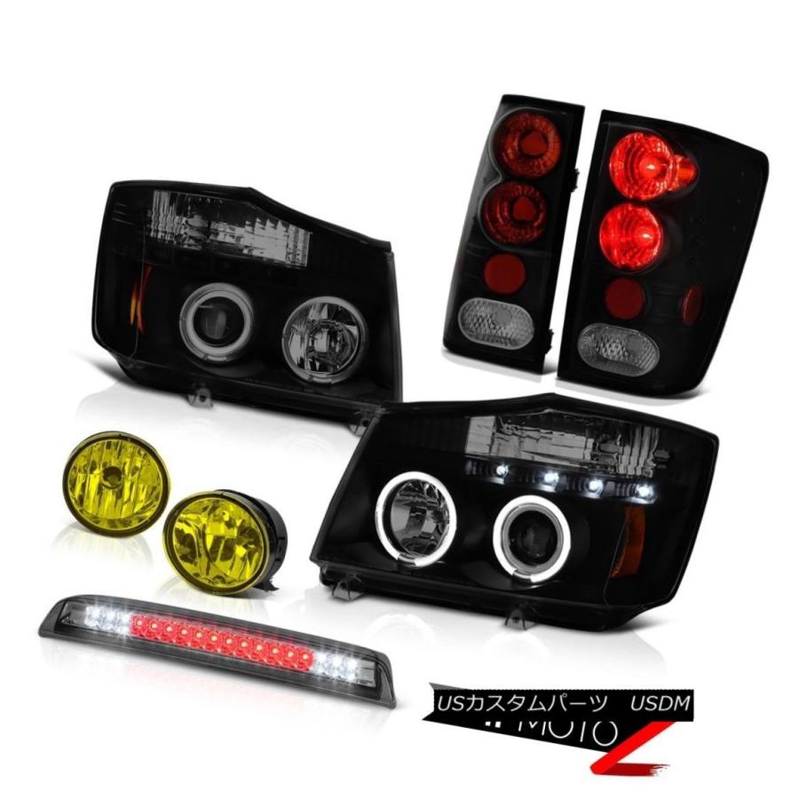 テールライト 2004年?2015年Titan XE Sinister Blackヘッドライトテールライトイエローフォッグ3rdブレーキ For 20