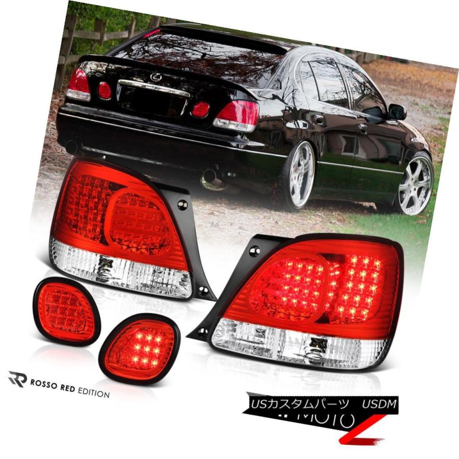 テールライト 98-06 GS300 2JZ JDM Aristo VIPターボRED / CLEAR LEDブレーキ信号ランプテールライト 98-0の画像