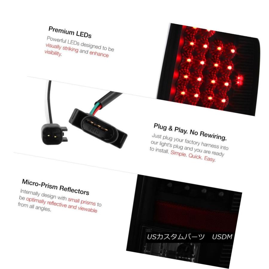 テールライト Bright LED TaillampsデイタイムランニングランプFog 3rdブレーキRed 07 08 Ram PowerTechの画像