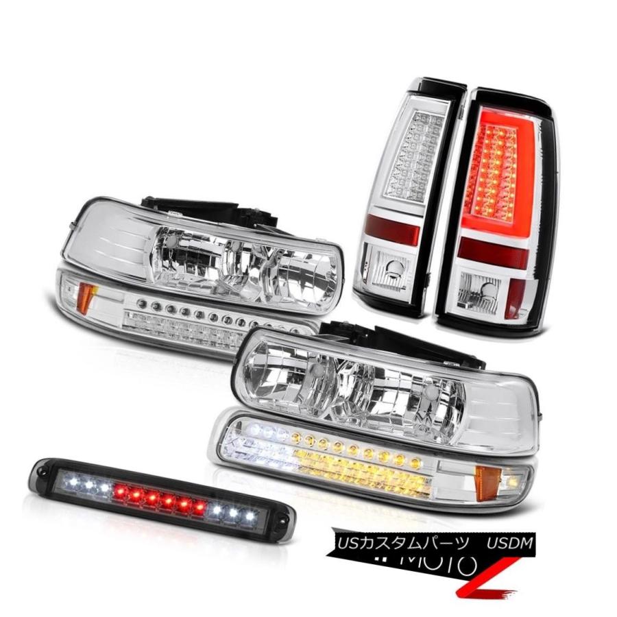 テールライト 1999-2002 Silverado Z71 Euro Chrome Taillampsルーフブレーキランプシグナルヘッドライト 19