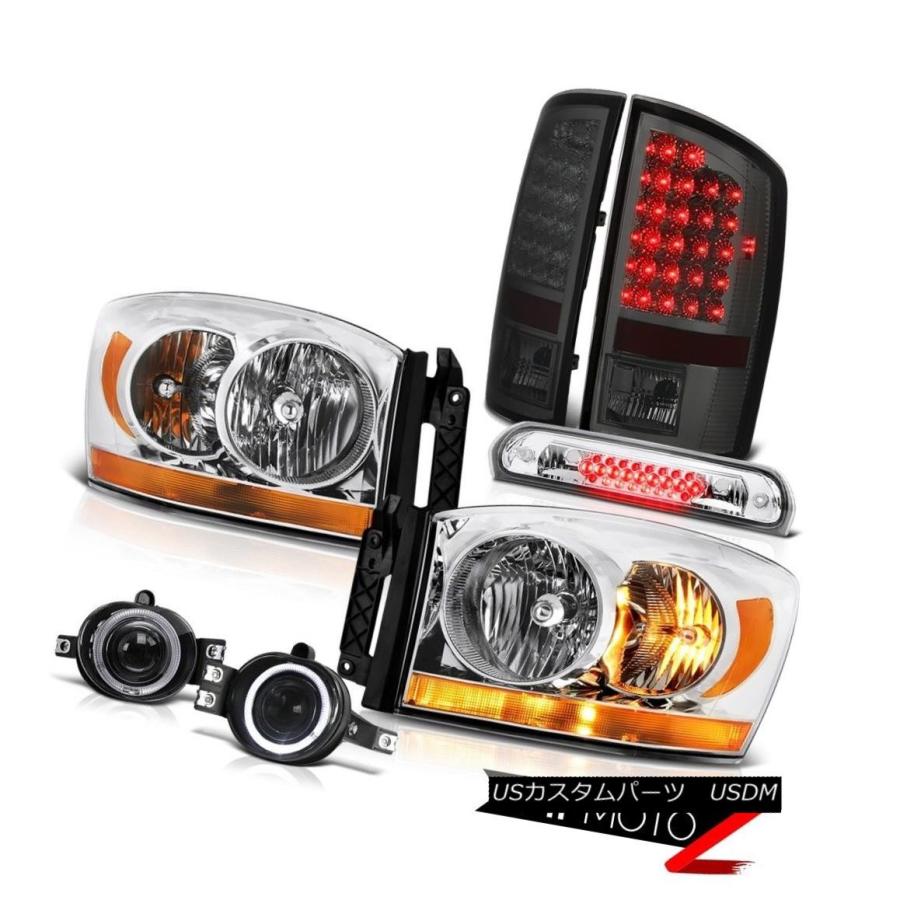 テールライト 2006ラムターボディーゼルヘッドランプフォグランプ屋根ブレーキランプスモークテールライトLED 2006 Ram Turbodiese