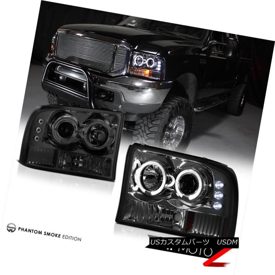 テールライト Halo Smoke Headlights ThirdブレーキカーゴLED SMDテールライト1999-2004 Ford F350 Hの画像