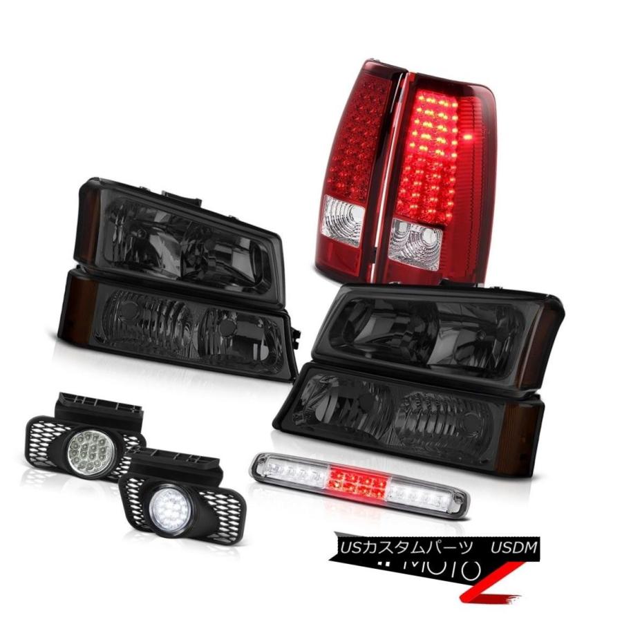 テールライト 03-06 Silveradoルーフブレーキランプフォグライトテールランプ信号ヘッドランプLED SMD 03-06 Silverado