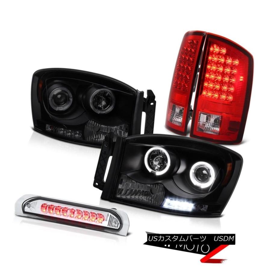 テールライト 2006 Ram 1500 2500 3500 Darkest Black Halo LEDヘッドライト第3ブレーキテールライト 200