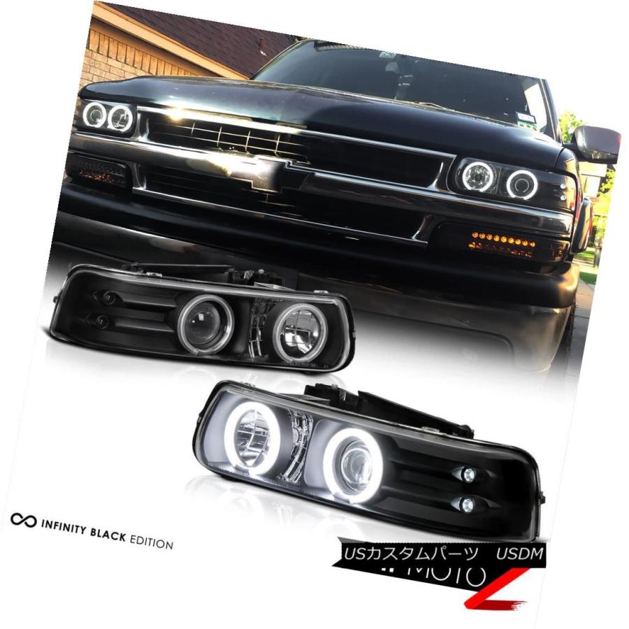 テールライト ブラックCCFLエンジェルアイヘッドライトリアライトスモークフォグ01 02 03 04 05 06タホ4.8L Black CCFLの画像