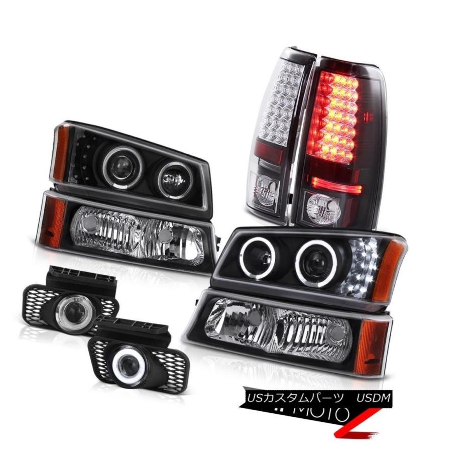 テールライト LEDエンジェルアイプロジェクターヘッドライトパーキングテールライトFoglights 03-06 Silverado LED Ange