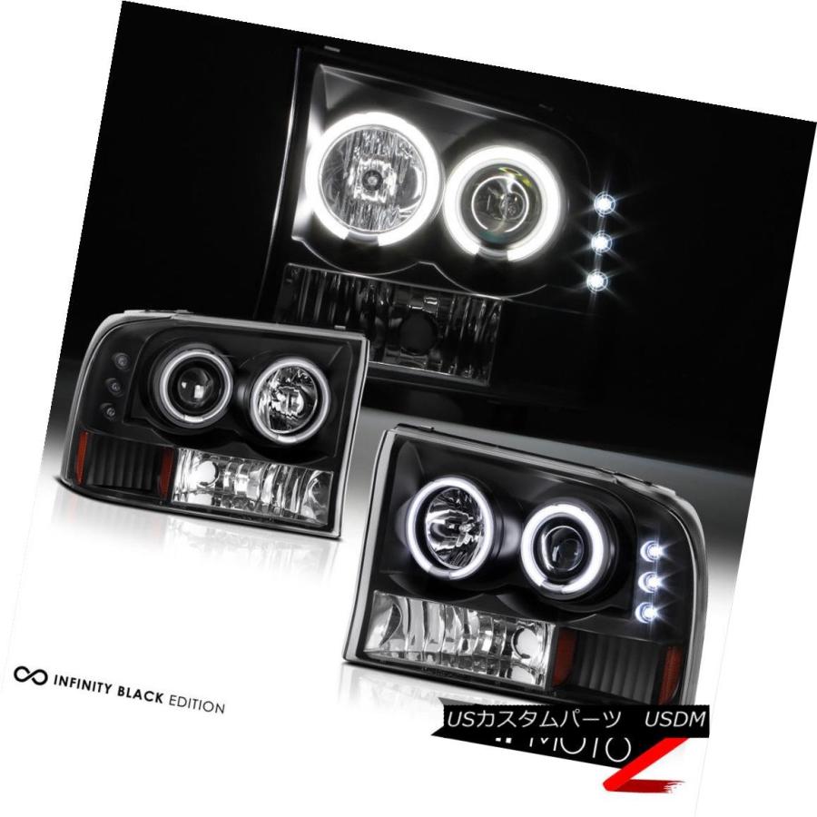 テールライト 最も明るいハローヘッドライト第3ブレーキ赤色LEDバルブTailLight 99-04 Ford F250 SD Brightest Hの画像