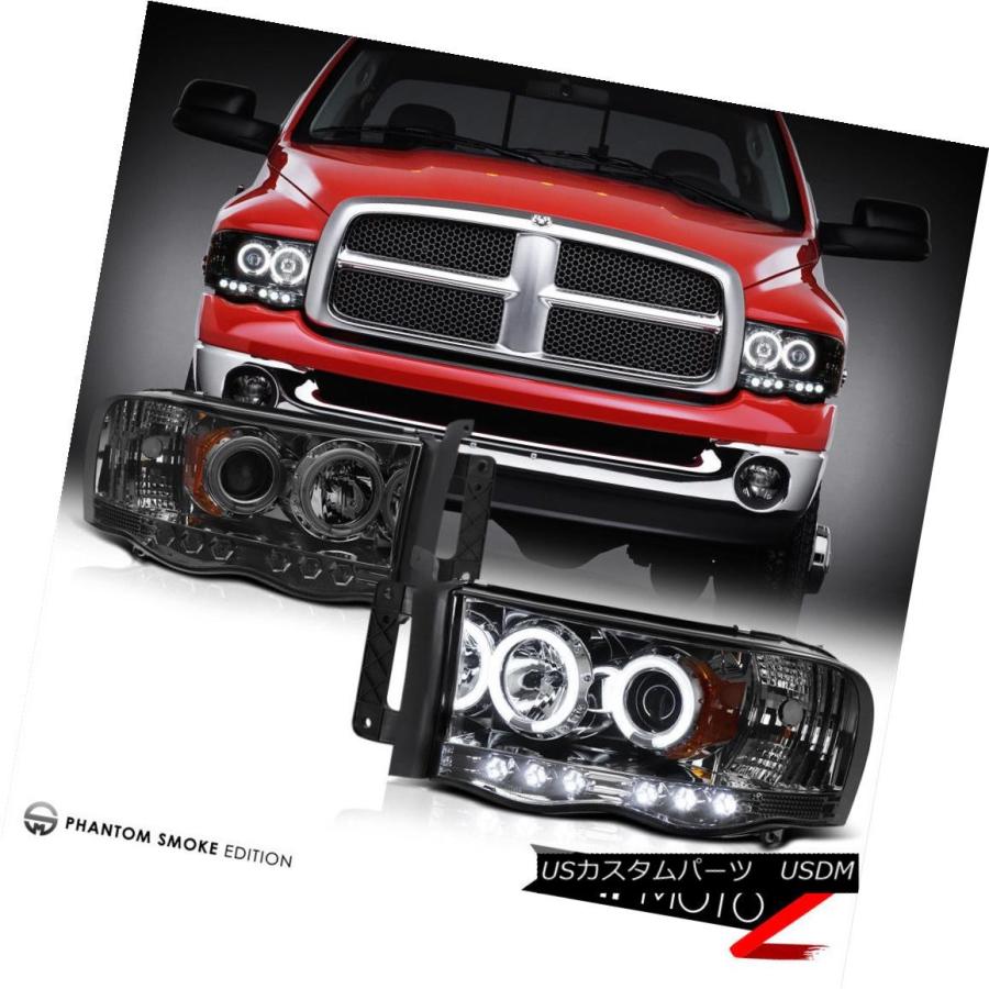 テールライト 悪魔の目CCFL HaloヘッドライトリアブレーキテールライトThird LED 02-05 Ram Hemi Devil's Eyeの画像