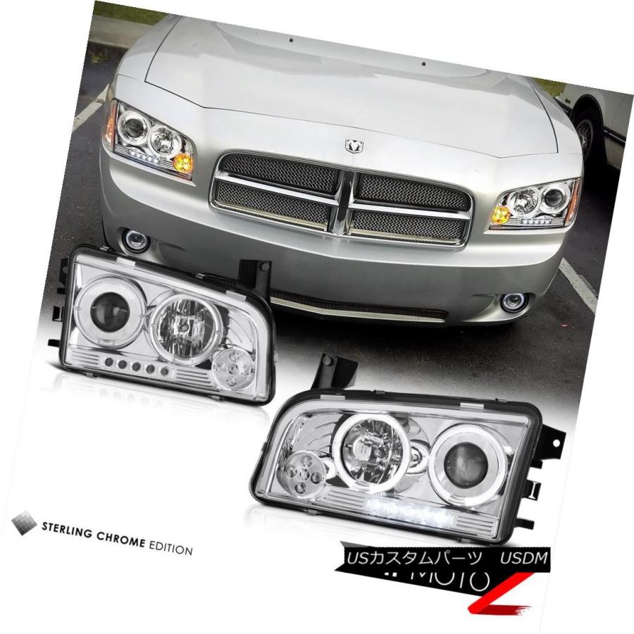 テールライト 06-08ダッジチャージャー5.7L Foglampsテールブレーキライトブラックコーナーランプヘッドランプ 06-08 Dodge Cの画像