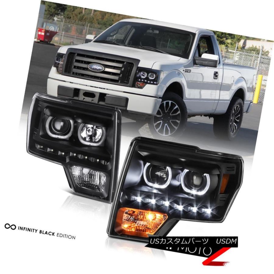 テールライト 09-14 F150 3.5Lルーフキャブライト暗い煙テールランプヘッドランプLEDエンジェルアイズ 09-14 F150 3.5L Rの画像