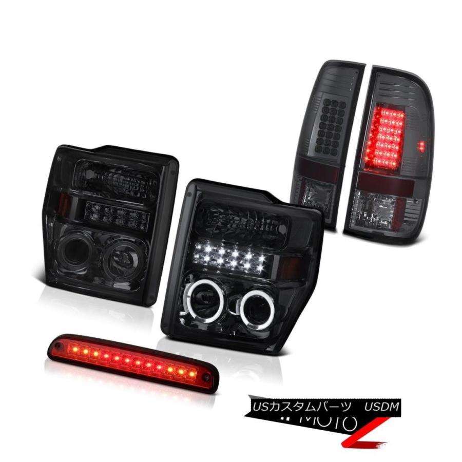テールライト スモークプロジェクターヘッドライトハイストップLEDスモークSMDテールライト2008-2010 F350 XLT Smoke Proj