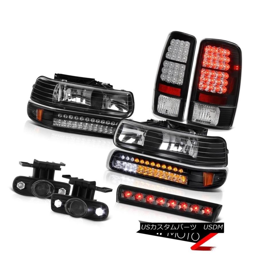 テールライト 2000-2006タホ4X4暗煙第3ブレーキライト霧ライトテールヘッドライトSMD 2000-2006 Tahoe 4X4 Dark s