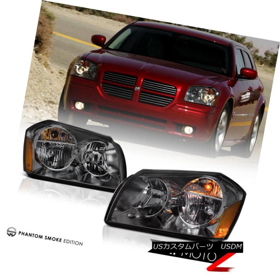 テールライト 05 06 07 Dodge Magnum Se Foglampsマットブラックテールライトヘッドランプクリスタルレンズ 05 06 0の画像
