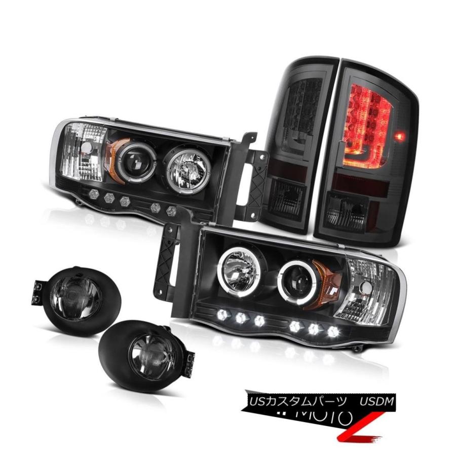 テールライト 02-05 Dodge Ram 2500 3500 SLT TaillampsフォグランプヘッドランプライトバーHalo Rim 02-
