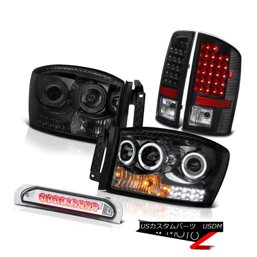 テールライト 07-08 Dodge Ram 1500 STヘッドライトルーフブレーキライトリアライトLED Halo Rim SMD 07-08 D