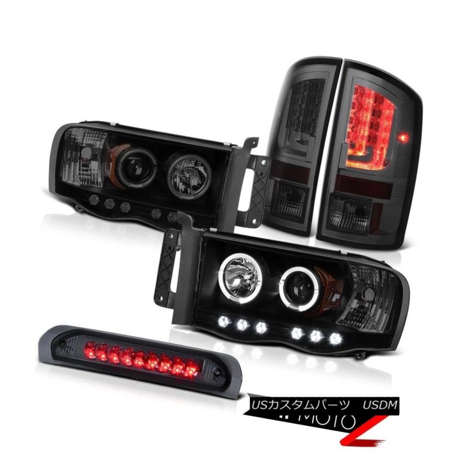 テールライト 02-05 Dodge Ram 2500 3500 SLTテールライトヘッドランプHigh STop Lamp Angel Eyes 0