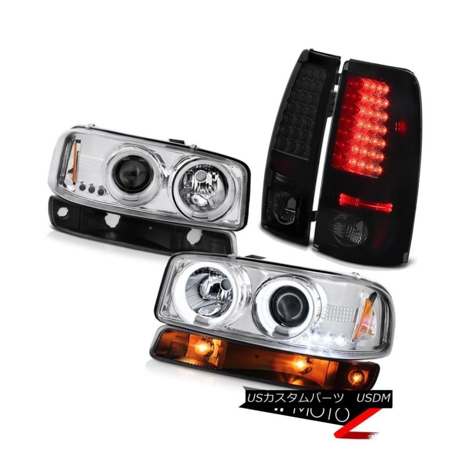 テールライト 99-02シエラWT暗い煙の後ろのsmdブレーキライトバンパー