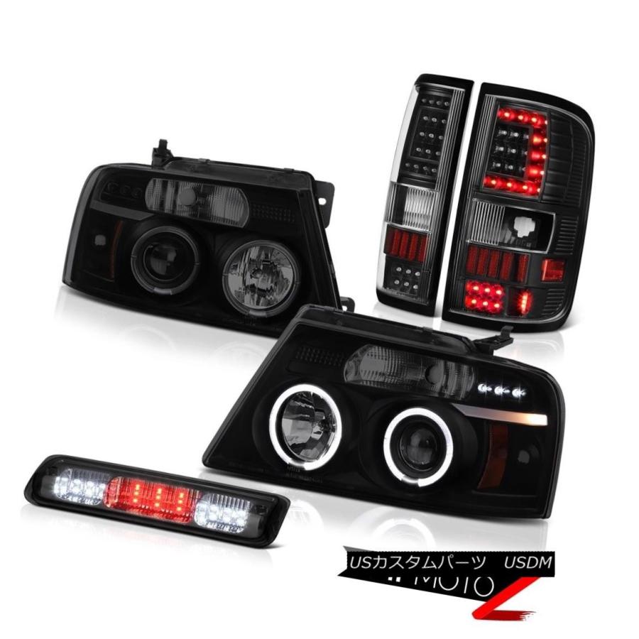 テールライト 04-07 08フォードF150 F-150テールライトダークスモークセカンドブレーキティンテッドヘッドセットL + R 04-07 0