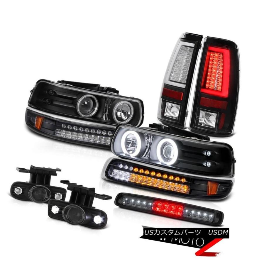 テールランプ 99-02 Silverado 3500固定ディスクテールライトルーフキャブランプフォグバンパーヘッドランプCCFL輪っか 99-02 Silv ライト、レンズ-自動車-車、バイク、自転車