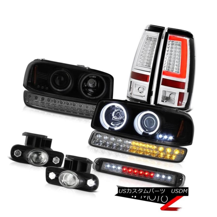 テールランプ 99 00 01 02 Sierra 6.0L TaillampsハイストップランプフォグランプバンパーCCFL天々照明ランプ 99 00 ライト、レンズ-車、バイク、自転車-その他ライト