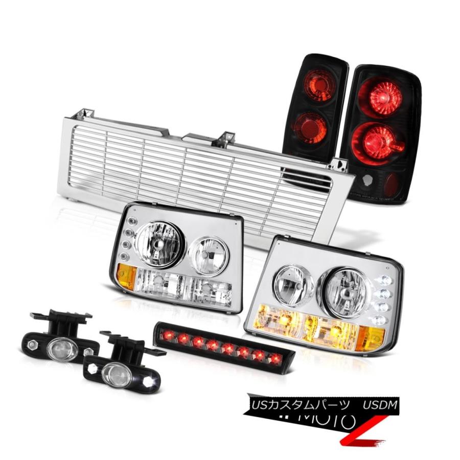 テールランプ ヘッドライトバンパーリアブラックタイヤラップフォグストップLEDスモークグリル00-06タホ Headlights Bumper Rea 自動車-ライト、レンズ