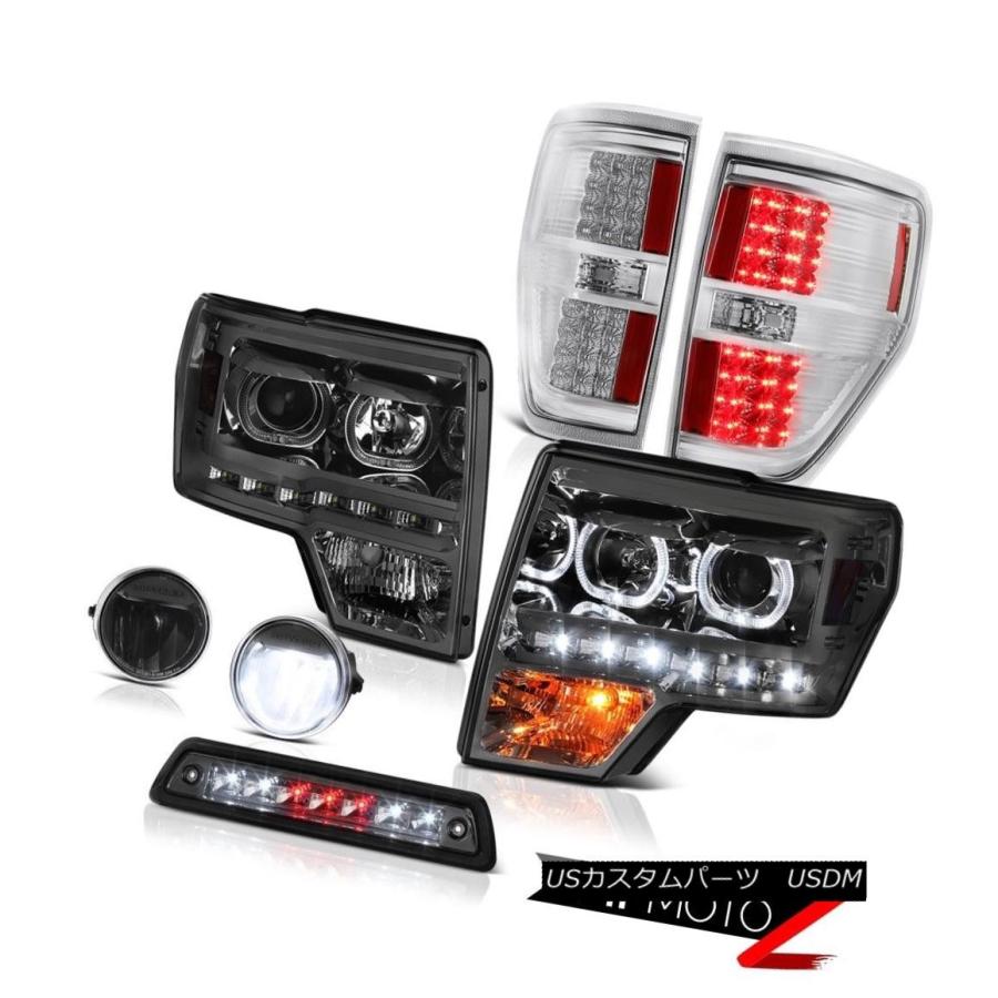 テールランプ 09-14 F150 FX4第3ブレーキランプナイトホークブラックフォグライトテールライトヘッドライト 09-14 F150 FX4 3 ホワイト