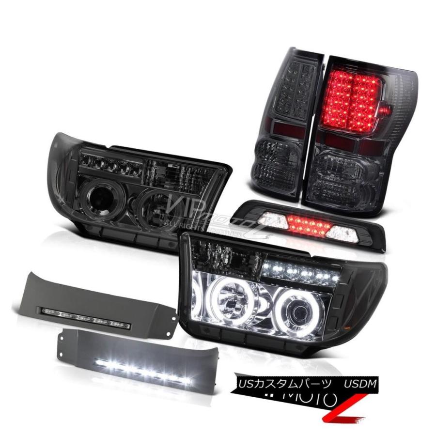 テールランプ 07-13トヨタトンドラSR5 DRLストリップハイストップランプテールランプヘッドライトCCFLリム 07-13 Toyota Tun その他ライト-ライト、レンズ-自動車