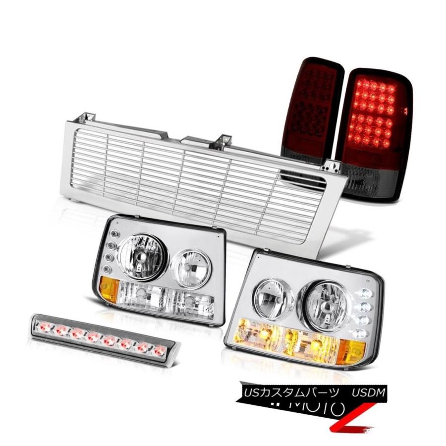 テールランプ 00-2006都市近郊部の前照灯バンパーRED LEDテールライトルーフストップクロームグリル 00-2006 Suburban Hea ライト、レンズ-その他ライト