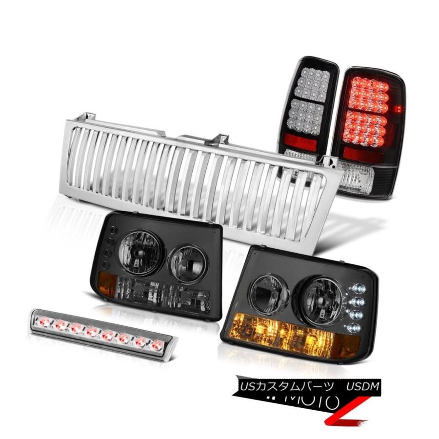 テールランプ 00-06 Tahoe Tinted Parking天々照明ランプLED Taillamps Roof Stop Clear Chrome 車、バイク、自転車-ライト、レンズ
