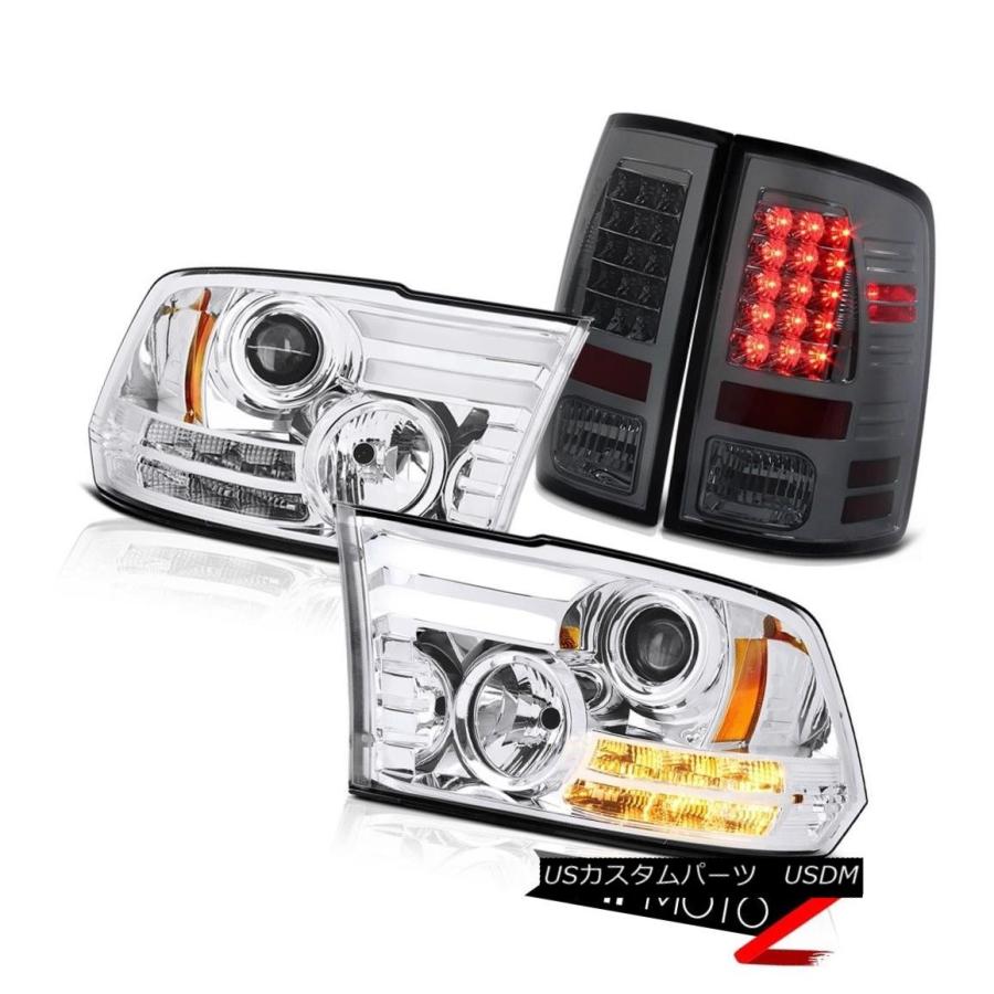 テールランプ 09-18 Dodge Ram 1500 5.7L映写機前照灯SMD Tron Style Newest 09-18 Do その他ライト-車、バイク、自転車-自動車