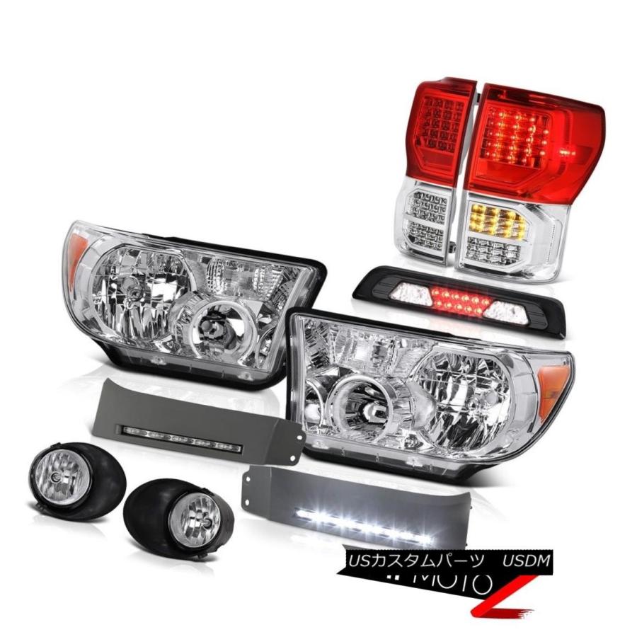 テールランプ 07-13トヨタ凍原SR5テールランプヘッドランプDRLストリップフォグライト3RD打ちきりともし火 07-13 Toyota Tun 車、バイク、自転車-ライト、レンズ-自動車