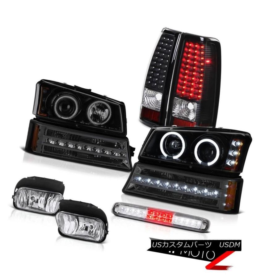 テールランプ 03-06 Silverado Foglampsルーフキャブランプダークスモークバンパーヘッドランプテールライト 03-06 Silve 車、バイク、自転車-ライト、レンズ-その他ライト