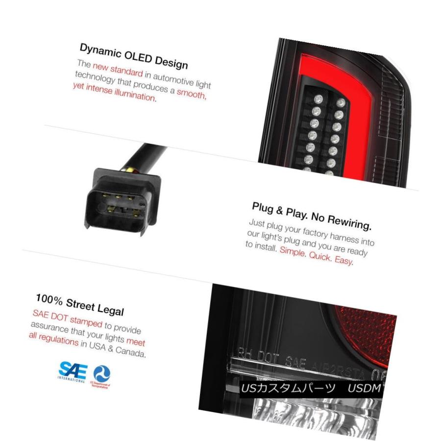 テールライト 02-06ダッジラムブラックハウジングクリアレンズ