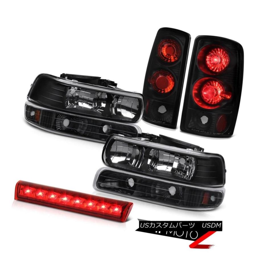 テールランプ 左ライトヘッドランプオニキスブラックバンパーテールランプハイストップ00-06都市近郊部1500 Left Right Headlamps O