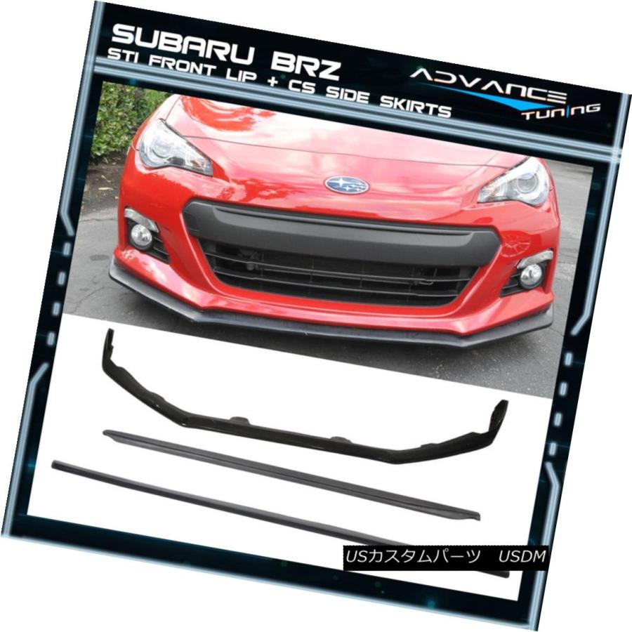 エアロパーツ スバルBRZ STI PUフロントバンパーリップスポイラー+ CS 