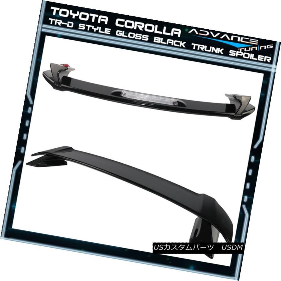 エアロパーツ 09-13トヨタカローラTR-Dスポーティブトランクグロッシーブラックスポイラー -  ABS 09-13 Toyota Corolla｜usdm｜02