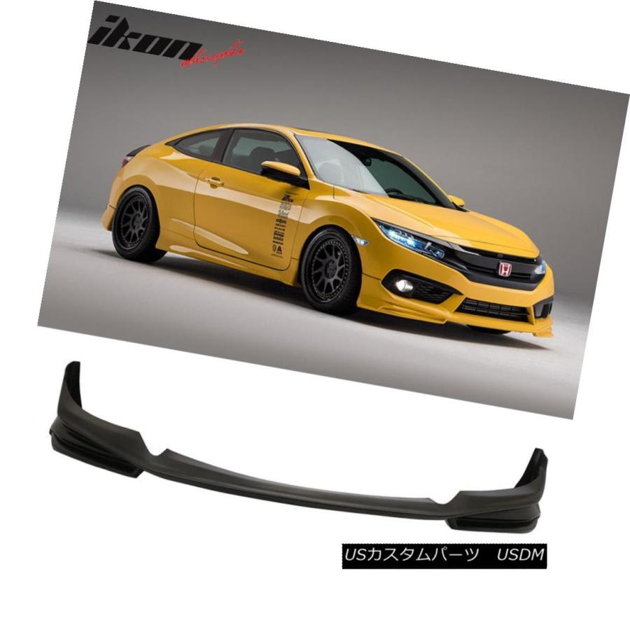 高速配送 エアロパーツ フィット16 18ホンダシビッククーペセダンapスタイルフロントバンパーリップスプリッター Pu Fits 16 18 Honda 予約販売品 Mamagoto Com Np