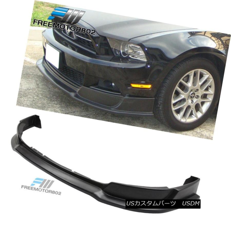 エアロパーツ 13-14 Ford Mustang V6 GTフロントバンパーリップスポイラーボディキットウレタン For 13-14 Ford Mu
