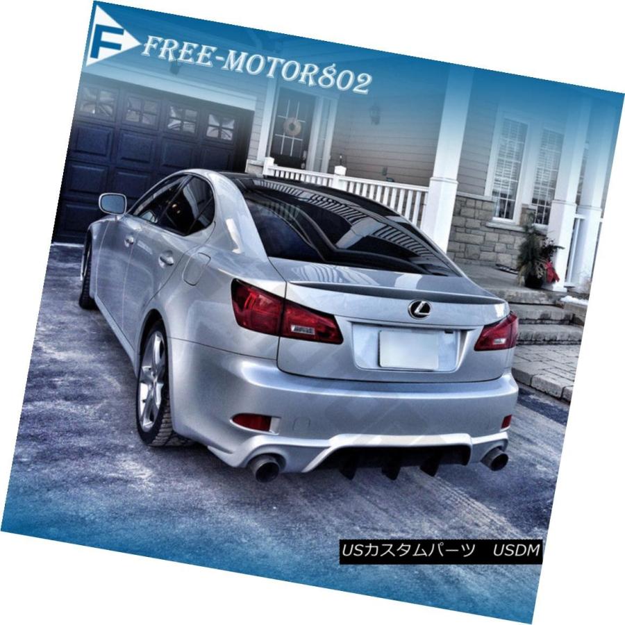 エアロパーツ FIT 06-12レクサスIS250 IS350 4DR PUブラックリア