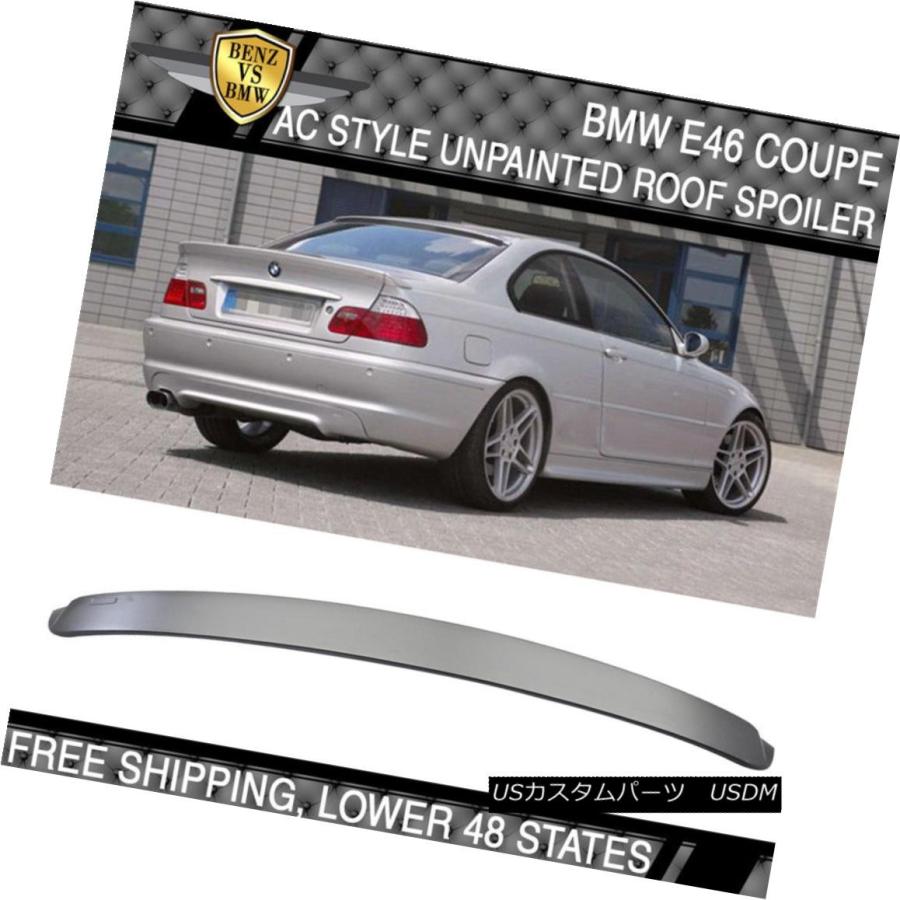 エアロパーツ USA 99-05 BMW 3シリーズE46 M3 2Dr ACスタイル未塗装ABS