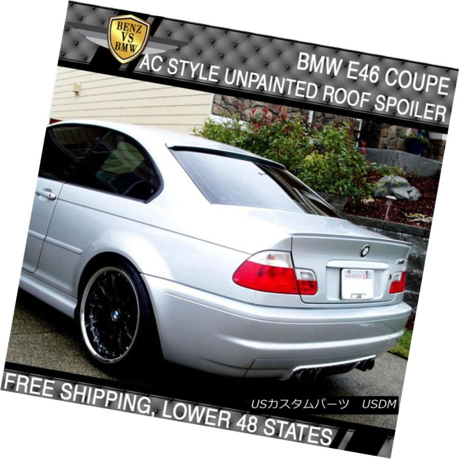 エアロパーツ USA 99-05 BMW 3シリーズE46 M3 2Dr ACスタイル未塗装ABS
