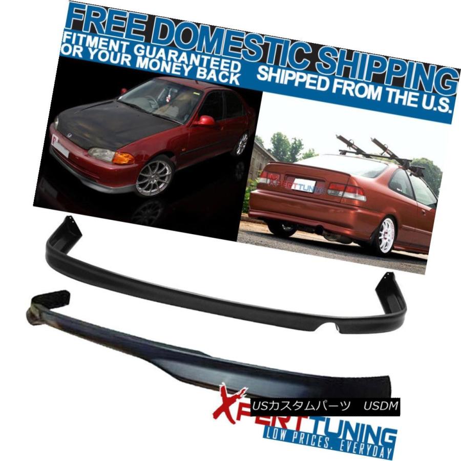 エアロパーツ フィット1992-1995ホンダシビックEG 4DrウレタンT-R 