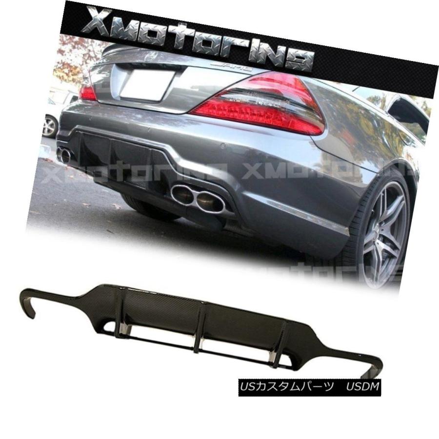エアロパーツ 2009-2012ベンツR230 SL63 AMGリアバンパーリップ 